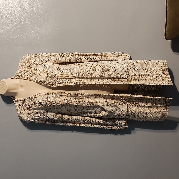 Knox Rose open front cardigan knit sweater over sized small with 2 front pockets - Picture 9 of 17